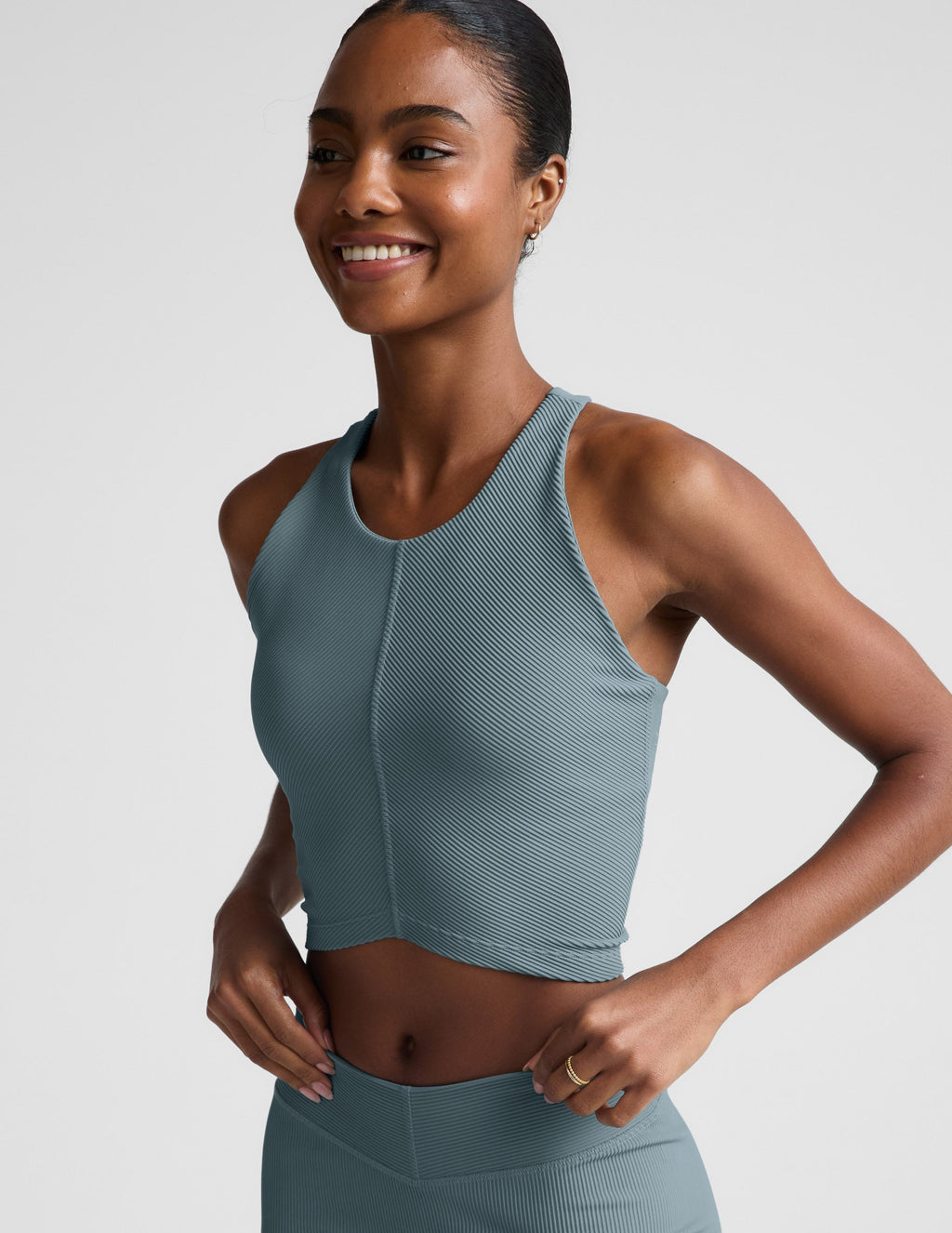 Impulse Ribbed High Neck Tank