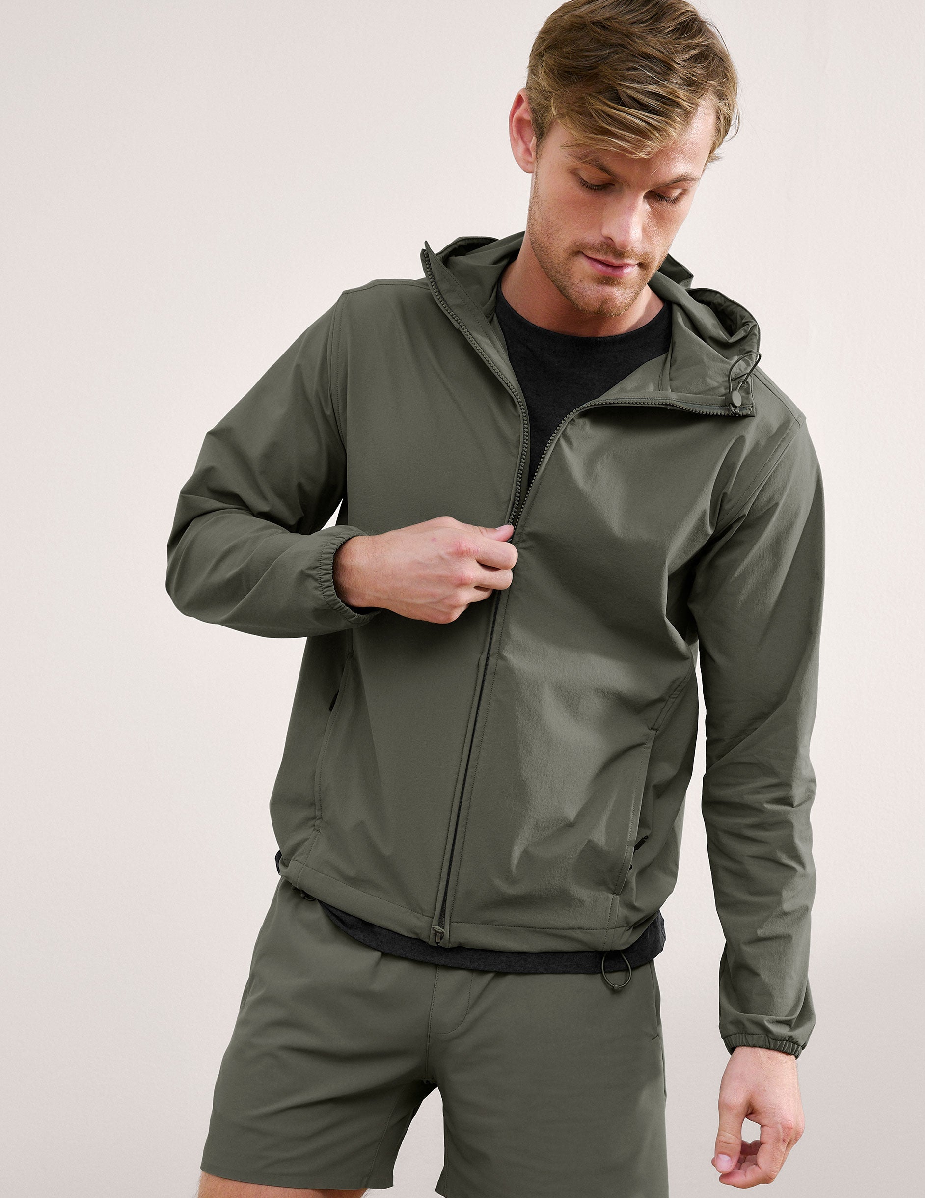 AirLite Men's Hooded Full Zip Jacket
