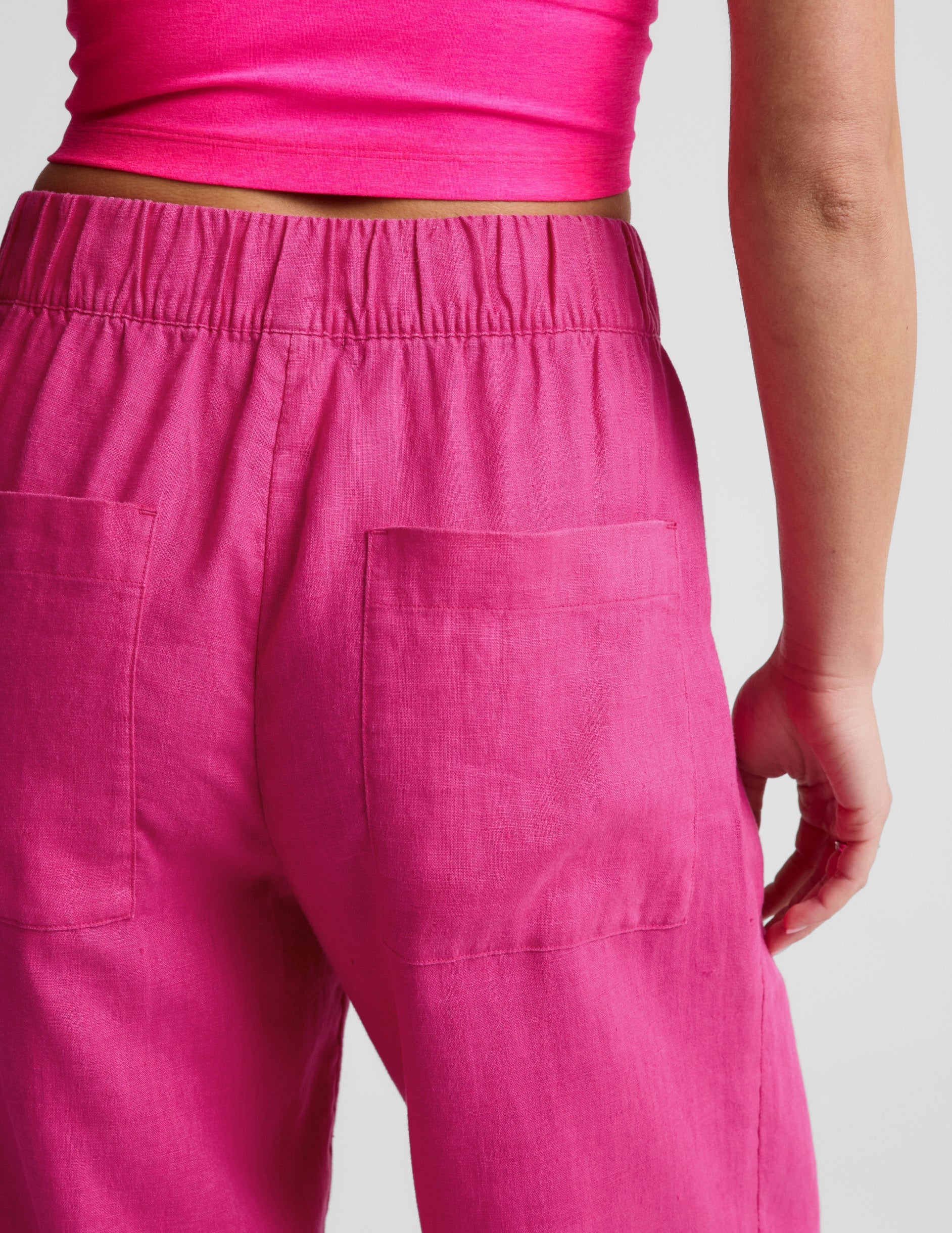 SoftWash Linen Easy Wide Leg Pant 31"