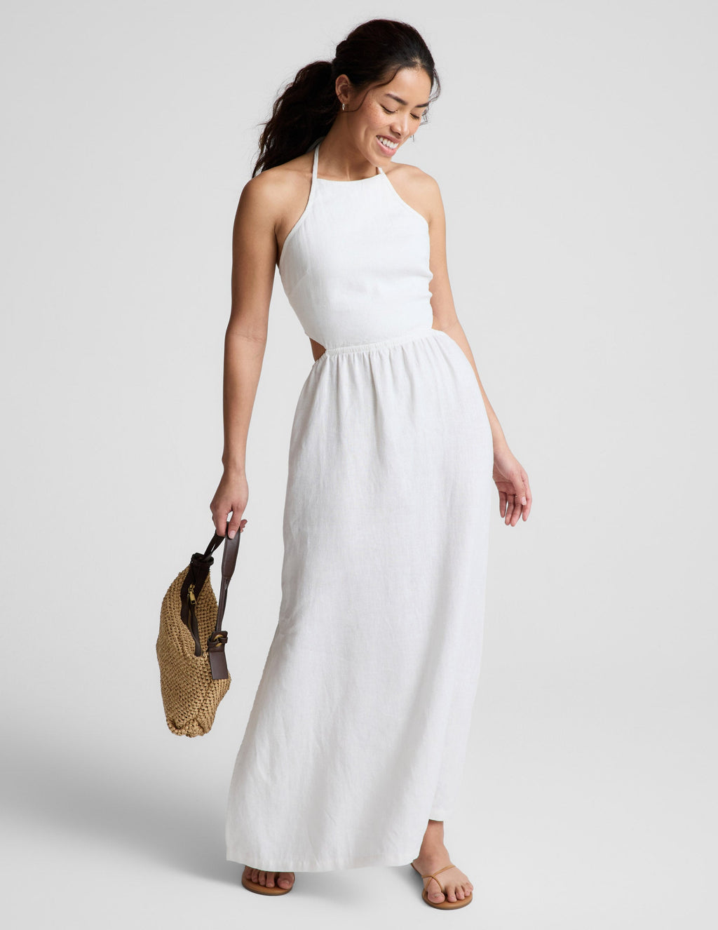 SoftWash Linen Halter Dress