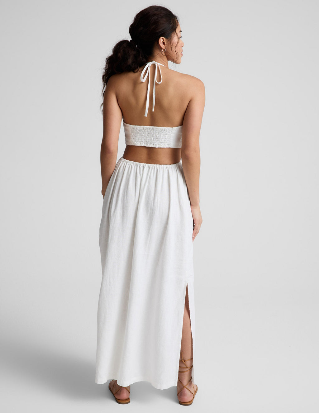 SoftWash Linen Halter Dress