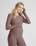 Featherweight Count On Me Maternity Crew Pullover