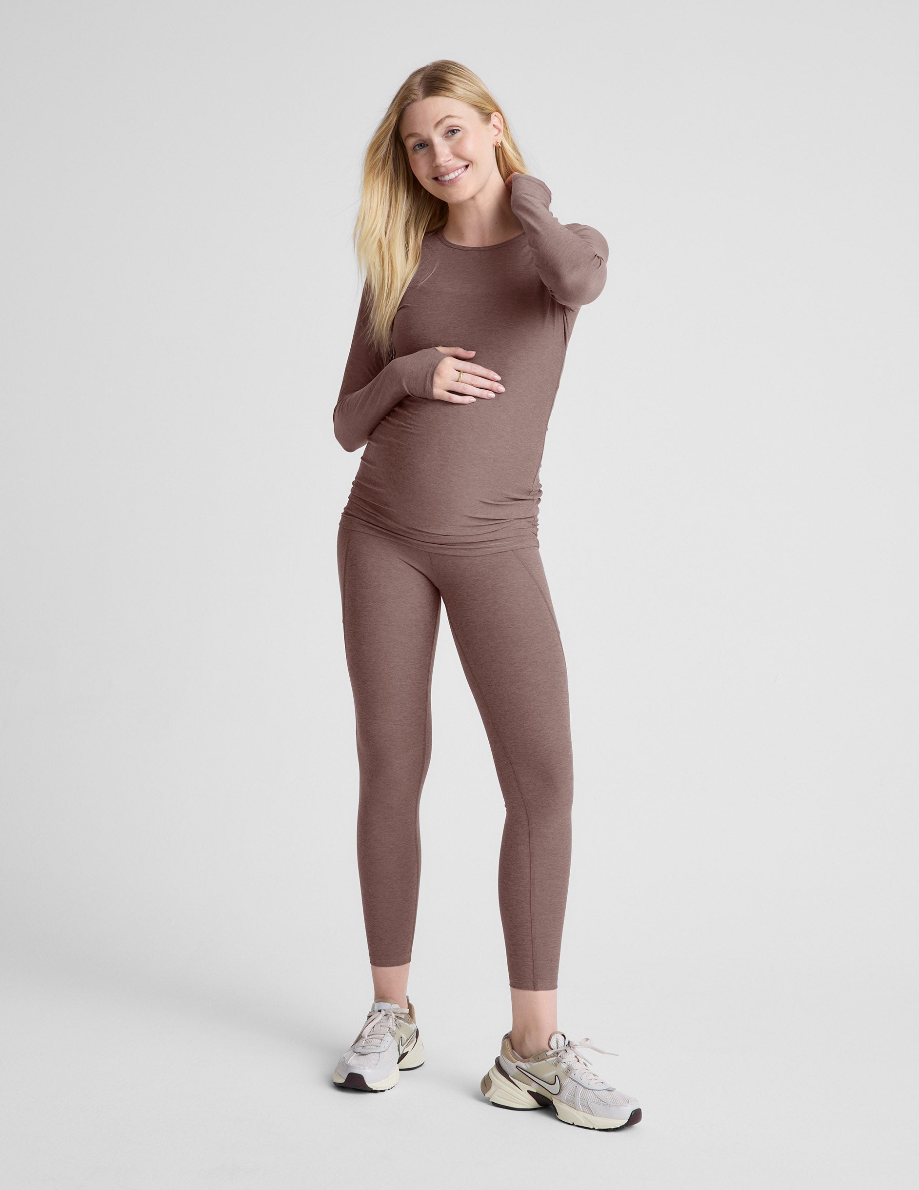 Featherweight Count On Me Maternity Crew Pullover