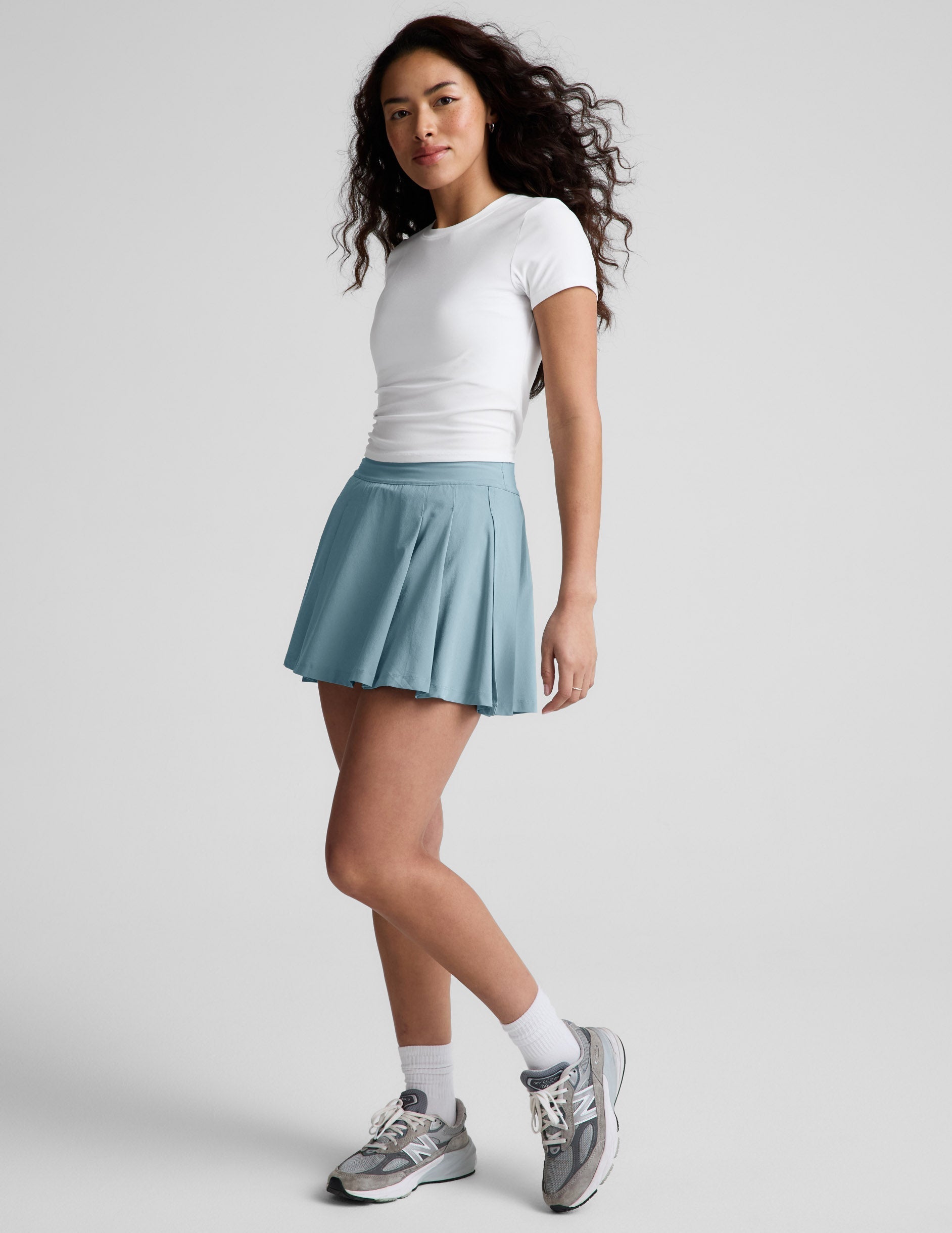 Score Pleated Skirt
