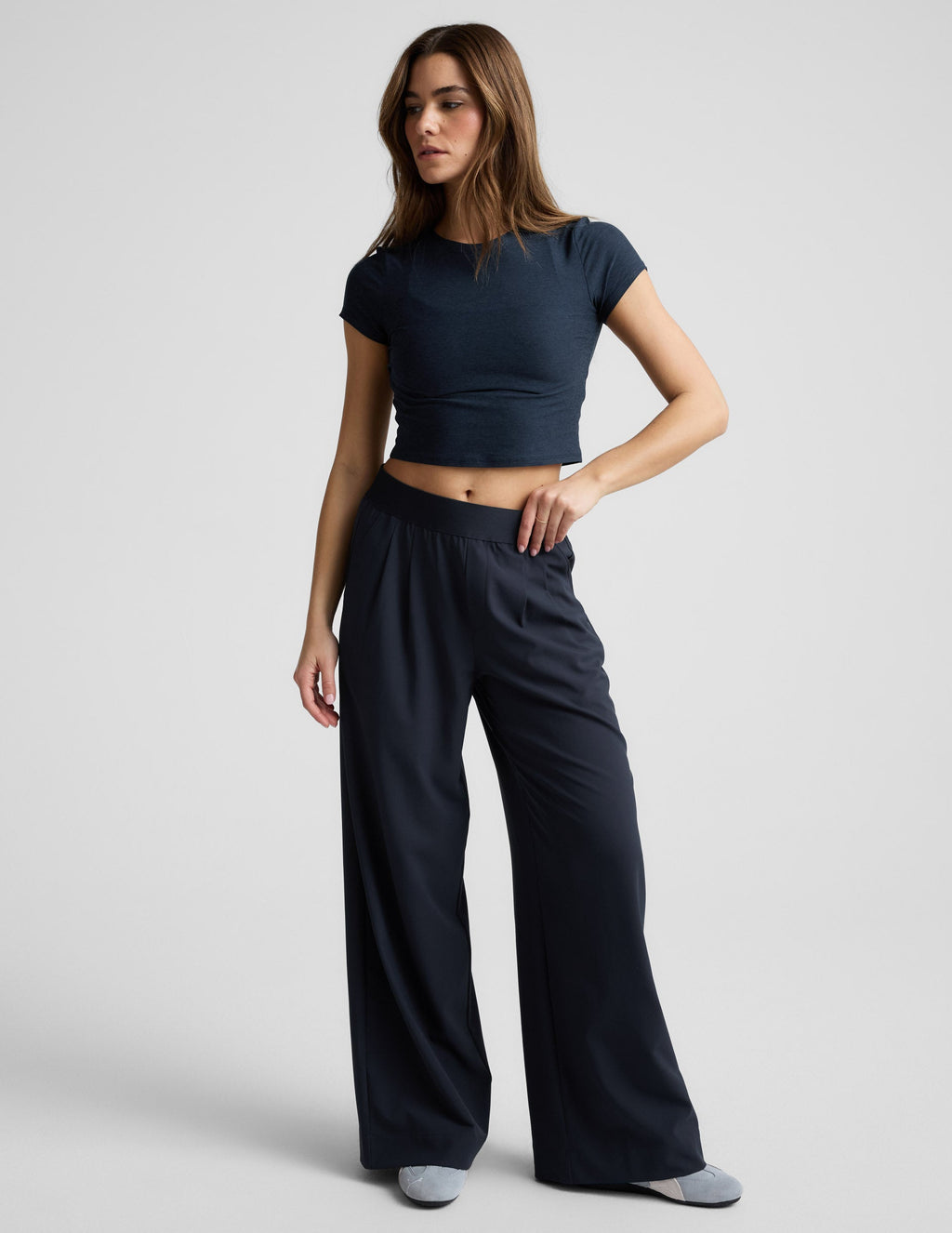 Elasticated Wide Leg Pant 29"