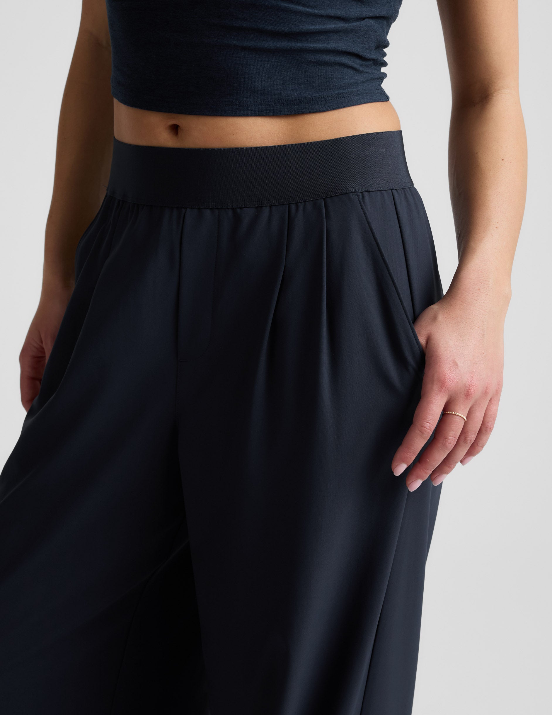 Elasticated Wide Leg Pant 29"