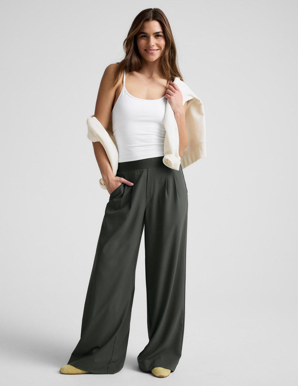 Elasticated Wide Leg Pant 29"