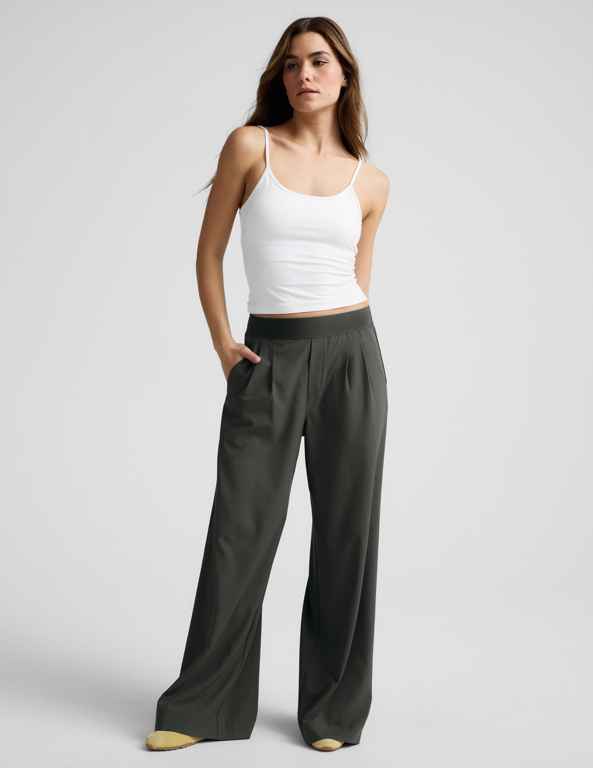 Elasticated Wide Leg Pant 29"