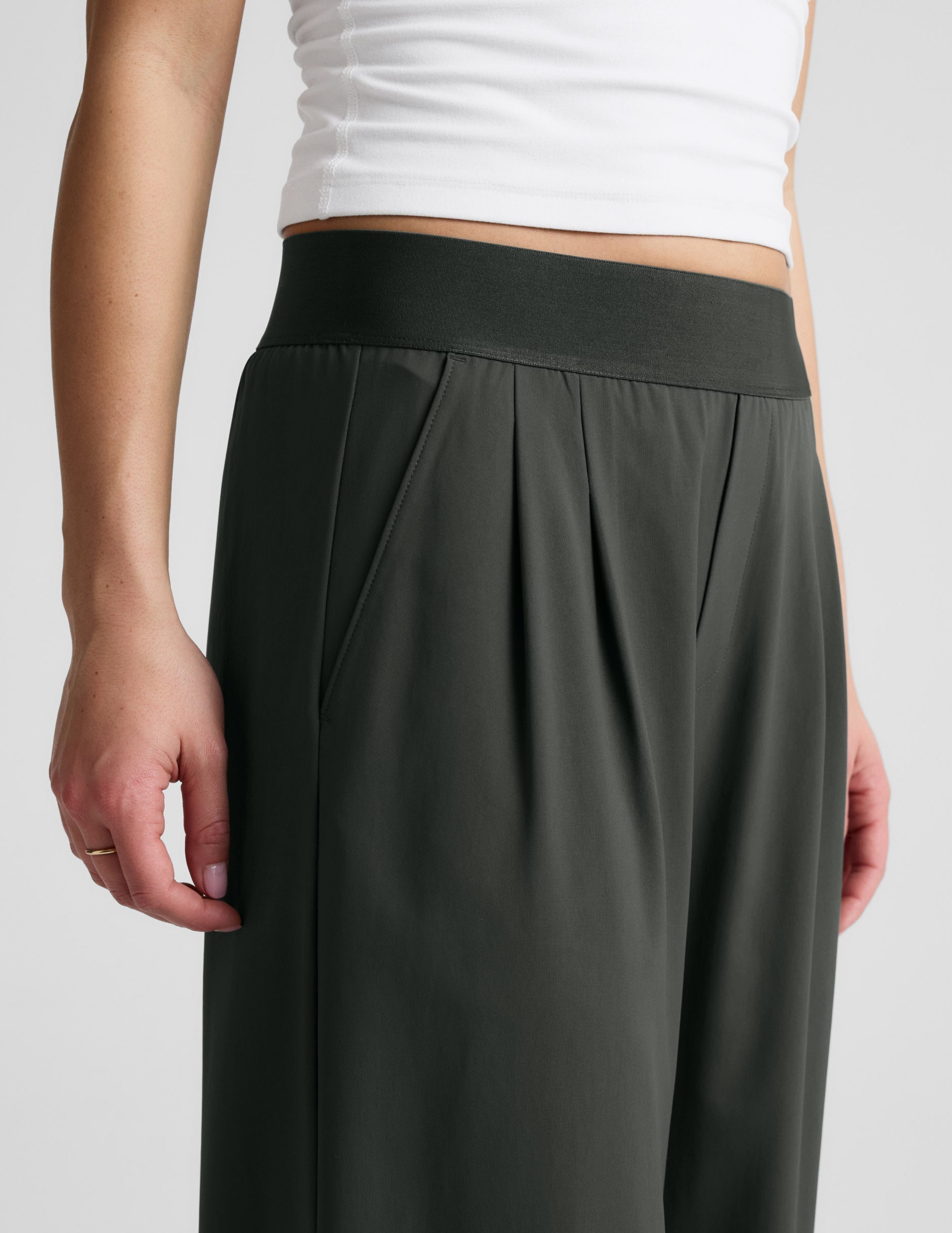 Elasticated Wide Leg Pant 29"