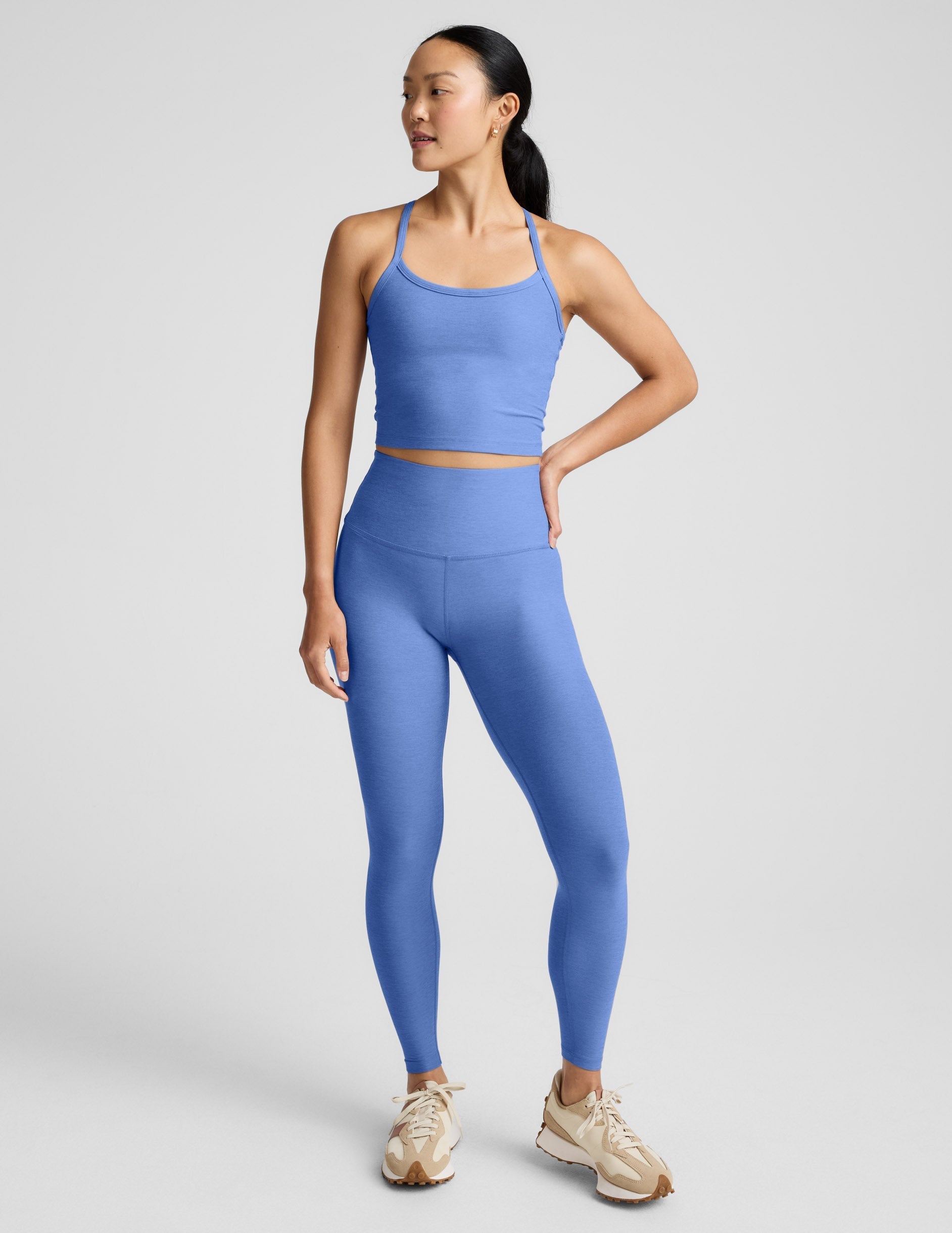 Spacedye™ Slim Racerback Cropped Tank