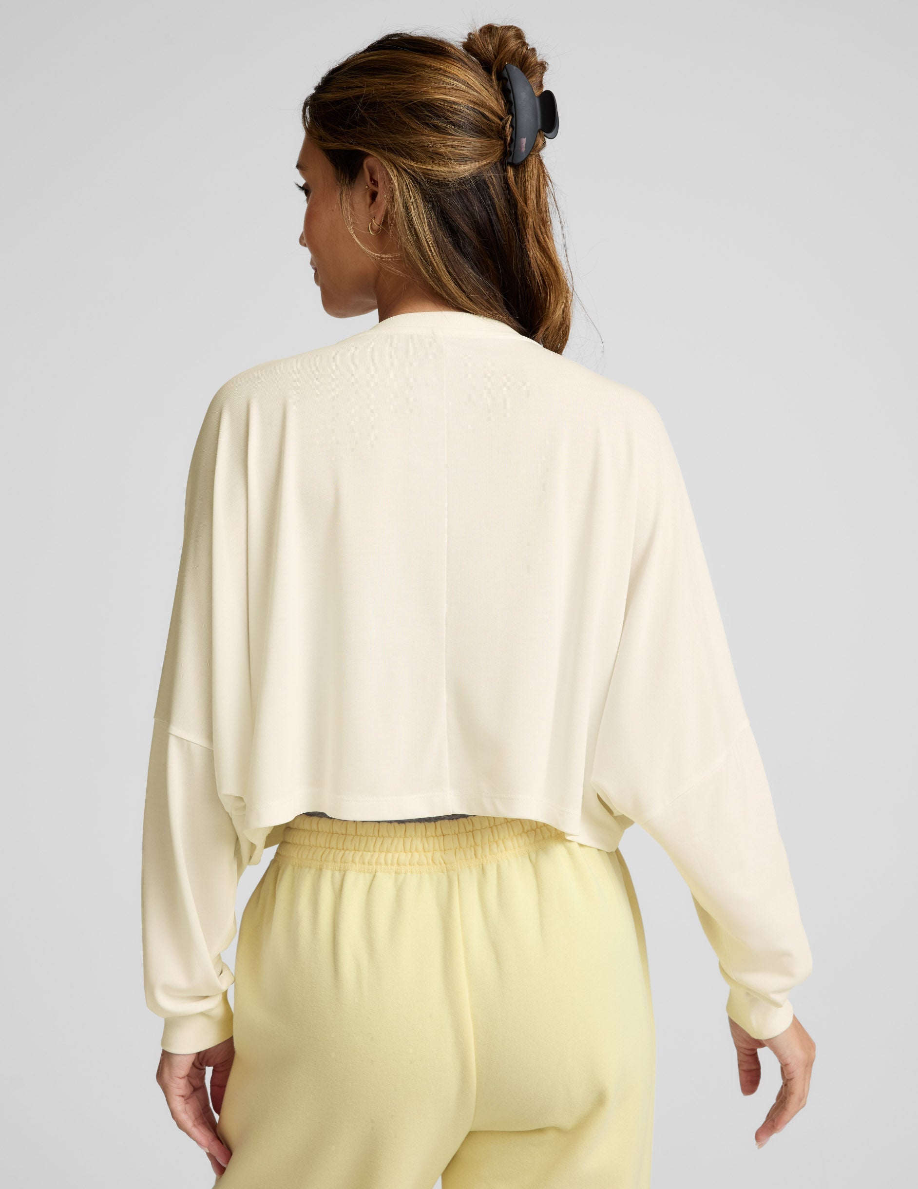 Studio Luxe Cropped Long Sleeve Tee